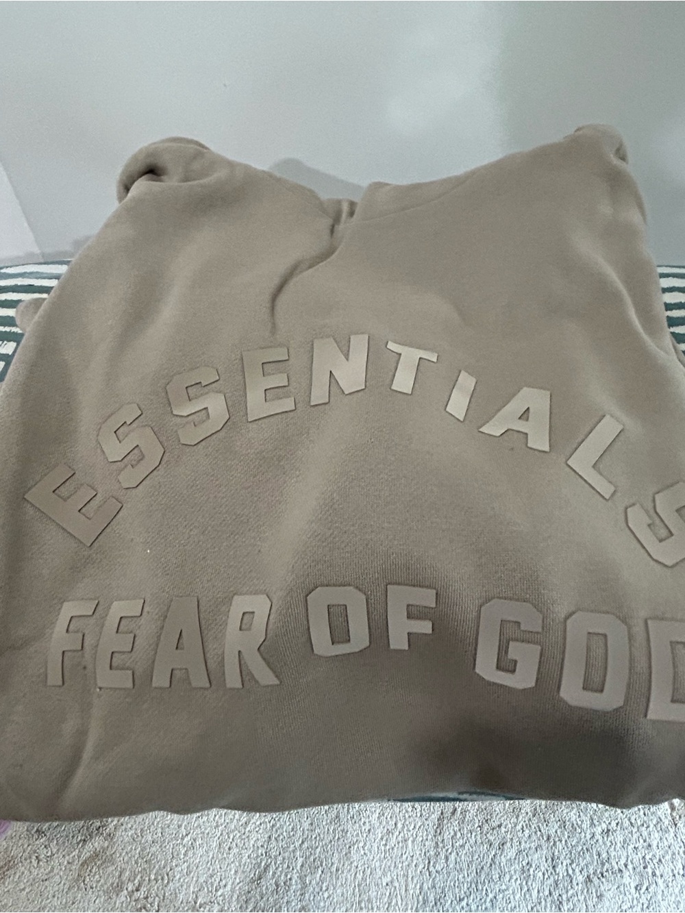 Fear of God Essentials Crewneck Sweatshirt in Taupe Beige